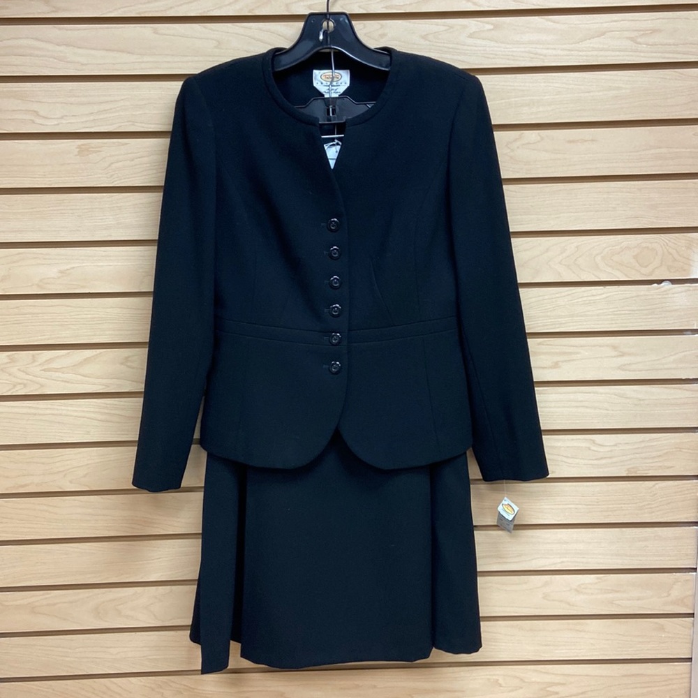Talbots Black Skirt Suit Set